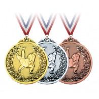 Медали INDIGO Единоборства d65мм к-т 3шт: зол.,сереб.,бронза 65019 ZS 65 мм